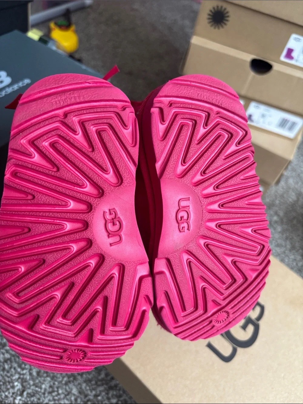 UGG Bailey Bow II Kids Bright Pink Boots